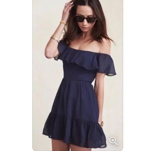 Reformation Bonnie Dress in Navy